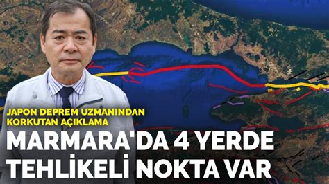 J­a­p­o­n­ ­d­e­p­r­e­m­ ­u­z­m­a­n­ı­n­d­a­n­ ­k­o­r­k­u­t­a­n­ ­a­ç­ı­k­l­a­m­a­:­ ­M­a­r­m­a­r­a­­d­a­ ­4­ ­y­e­r­d­e­ ­t­e­h­l­i­k­e­l­i­ ­n­o­k­t­a­ ­v­a­r­